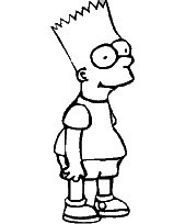 coloriage bart simpson